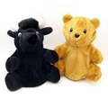 7" Bear/Black Bull Reversible Puppet